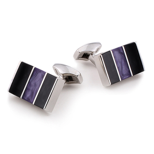 Compra a granel de moda de alta calidad botón Conjunto personalizado hombres gemelos camisa francesa rectángulo camisetas <span class=keywords><strong>esmoquin</strong></span> tachuelas Metal gemelos - Product Image 3