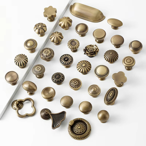 modern t shaped brass cabinet knobs eco friendly durable easy installation for kitchen wardrobe <b>drawer</b> dresser - Product Image 2
