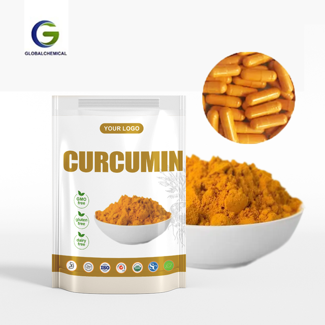 Health Supplement Curcumin Extract and Black Pepper Piperine Capsules 95% Turmeric Curcumin Capsules