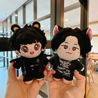 Porte-clés en peluche personnalisé super mini de 5 cm, poupée en peluche, poupée Kpop, poupée d'idole coréenne, produits dérivés, fabricant sur mesure