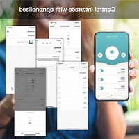 Distributeur automatique de nourriture pour animaux de compagnie intelligent pour chiens et chats avec application mobile WiFi, télécommande, design durable sans BPA, capacité de 6 L, alimentation automatique, portable
