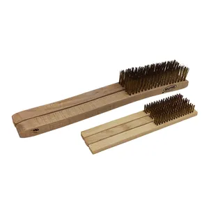 ALLESD New Arrival PCB/SMT Brushes 205/350mm Wooden Handle ESD Copper Brush Antistatic Tool