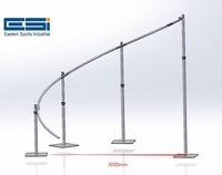 Kit de fond de scène incurvé sur mesure ESI réglable pour événements et fêtes, avec un matériau durable pour les décorations de plafond
