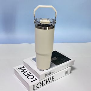 Vaso de acero inoxidable aislado de 30oz, 304 pajita de acero, conveniencia transfronteriza, taza gigante para bebidas frías, para regalos de negocios - Product Image 3