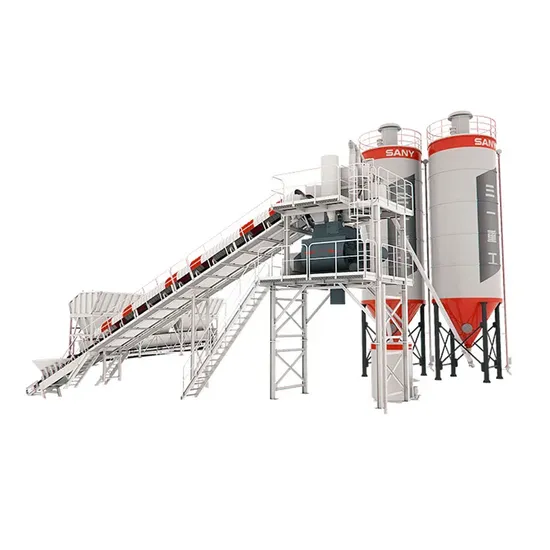 Sanny Stationary 240 M³/H Concrete Batch Plant New Diesel/Gasoline Production Line for Manufacturing Construction Cement Silo