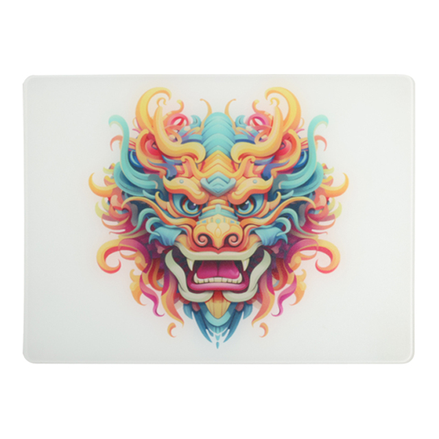 Transparent Glass Gaming Mouse Pad Custom Durable Anime Design 350x260mm Stock