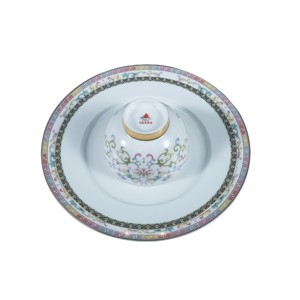 European Ceramic Light Luxury High-end Portable Tableware Set Chinese <b>Gold</b> <b>Painting</b> Housewarming Gift Giving Setting - Product Image 3