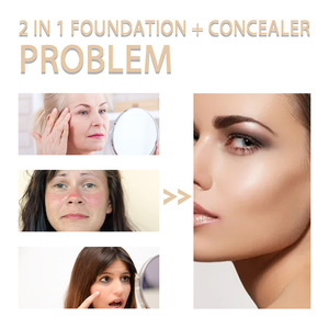 Correcteur de couleur de maquillage liquide imperméable à l'eau longue durée à couverture complète de maquillage de marque privée - Product Image 5
