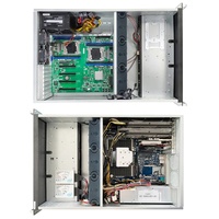 ZhenLoong 4U 8 Bay Rackmount Hot Swap HDDs SAS SATA 19 "pouces Rack Server Chassis Storage 8 PCI Slots Case Redondance 1 + 1 800W