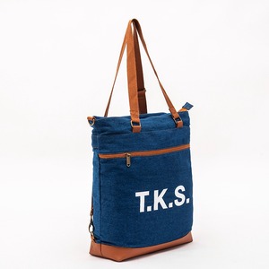 Sac à dos tote en jean souple, grande capacité, simple, tendance et fonctionnel pour les loisirs - Product Image 5