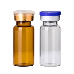 Flacon en verre médical vide en gros, 3ml 5ml 10ml 20ml, flacon tubulaire en verre ambré pharmaceutique avec bouchon - Product Image 2