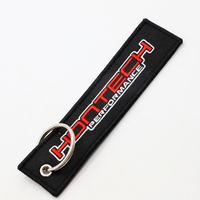 Porte-clés tissé personnalisé style course noir, brodé, pour atelier de tuning automobile, cadeaux promotionnels