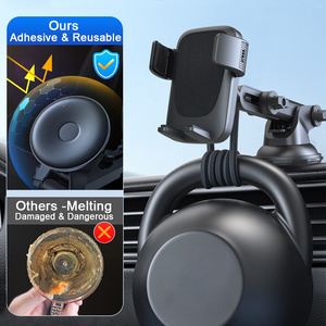 <span class=keywords><strong>Support</strong></span> de téléphone portable pour <span class=keywords><strong>voiture</strong></span>, fixation tableau de bord et pare-brise, ventouse puissante, antichoc, déverrouillage à un bouton, <span class=keywords><strong>support</strong></span> mains libres pour téléphone de <span class=keywords><strong>voiture</strong></span> - Product Image 4