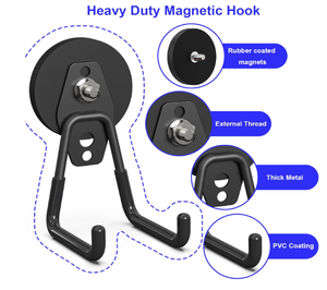 Gantungan Magnet ekstra besar Ndfeb, Magnet kuat tugas berat, pemegang gantungan magnetik Super besar dipasang di dinding, kait utilitas untuk - Product Image 2