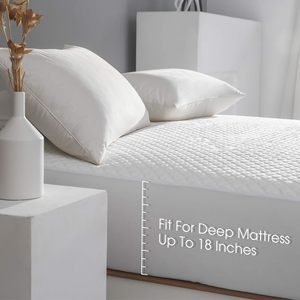 Housse <span class=keywords><strong>de</strong></span> protection anti-poussière en fibre <span class=keywords><strong>de</strong></span> bambou pour matelas, drap <span class=keywords><strong>de</strong></span> <span class=keywords><strong>lit</strong></span> imperméable et respirant, protection anti-poussière pour <span class=keywords><strong>Amazon</strong></span> - Product Image 1