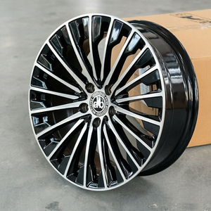 Jantes de voiture en alliage forgé 5x112 Aftermarket pour Mercedes Benz Classe E Classe S GLC <span class=keywords><strong>AMG</strong></span> Jantes de voiture personnalisées noires argentées - Product Image 2