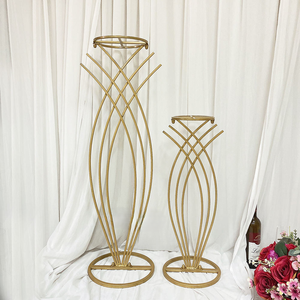 Soporte de Flores Geométrico de Hierro Desmontable de 80 cm de Altura para Fiestas o Bodas, Empaquetado en Cartón, Centro de Mesa, Decoración - Product Image 6