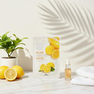 Olive Farm Lemon Extract Face Mask Korean Skincare Essential Brightening Vitamin C Moisturizing Soothing - Product Image 3