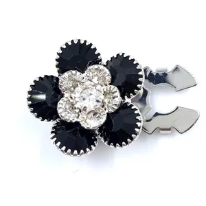 Jewelry Button Round black Buttons For Clothing Accessories decoration Sweater Coat Dress shirt Rhinestone Buttons cover