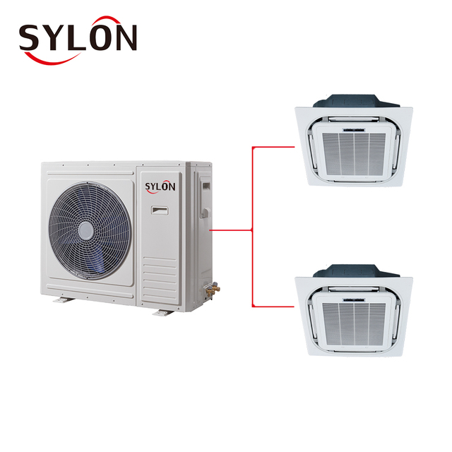 Factory Wholesale Price Ceil Cassette Fancoil/ceiling Mounted Cassette air Conditioner/Round-flow Cassette Fan Coil Units