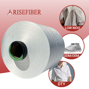 繊維150Dポリエステルフィラメント糸DTY167/48 150 Dtex Weft Twisted DTY刺繍タフタラベル染めパターン - Product Image 1