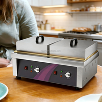 Nouvelle machine à soufflés, crêpes, muffins et gaufres Yuqi en acier inoxydable, légère, multifonction, avec contrôle numérique et thermostat réglable
