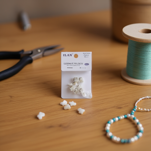 Perle di madreperla Ilan 10x12 mm per la creazione di gioielli fai da te, 8 pezzi - Product Image 2