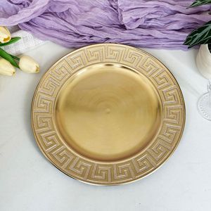 Assiettes de présentation élégantes en plastique argenté et rouge pour mariages et décorations de Noël – <span class=keywords><strong>Vaisselle</strong></span> en gros à prix abordable - Product Image 5