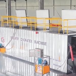 Maquinaria <span class=keywords><strong>Auxiliar</strong></span> para la Construcción de Carreteras, Equipo de Decantación de Tambor para Fundir Asfalto Tipo Cadena de 55000W - Product Image 5