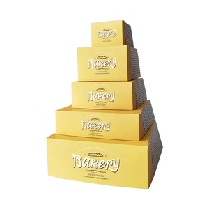 Các loại kích cỡ bánh hộp biểu tượng tùy chỉnh bánh container với nắp các tông nướng Hộp quà tặng cho bánh ngọt món tráng miệng bánh hộp giấy - Product Image 5