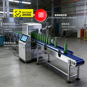 Trazabilidad Automática de Botella a Paleta para Bebidas: Vincula Códigos de Unidad/Caja/Paleta, Marcado Obligatorio Ruso - Product Image 1