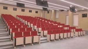 L'église en bois bancs teater chaises de salle Silla de théâtre de théâtre - Product Image 2