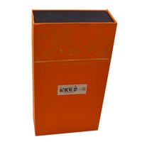 Boîte d'emballage en carton personnalisable en forme de livre orange avec aimant, différentes tailles pour sushis, nouilles, chewing-gums