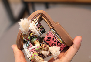 Zapatos de Piel Sintética Antideslizantes para Niños, Sandalias de Playa Estilo Bohemio, Sandalias Planas para Niñas Pequeñas - Product Image 6