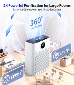 OEM Best-seller Top sur le marché pour un <span class=keywords><strong>purificateur</strong></span> <span class=keywords><strong>d</strong></span>'<span class=keywords><strong>air</strong></span> intelligent électrique en plastique avec filtre HEPA couvrant jusqu'à 1295 pieds carrés pour la maison - Product Image 3