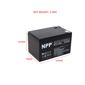 NPP NP12-12Ah 最高のエネルギー貯蔵 メンテナンスフリー 充電式 密閉型鉛蓄電池 12V 12Ah バッテリー - Product Image 2