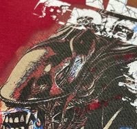 YKH 250GSM Lavado ácido Impresión digital O Cuello Verano Manga corta Tela de algodón de gran tamaño Logotipo personalizado Camiseta de lavado ácido para hombres