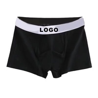 Caleçons Boxers Homme en Coton Taille Basse Écologiques Respirants Élastiques avec Motif Lettres Imprimées – Sous-vêtements Adultes