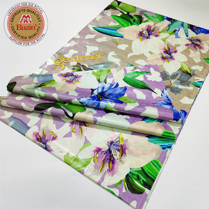 Tissu Bazin Riche Imprimé Fleur <span class=keywords><strong>Parfum</strong></span>ée 2.5+2.5 Yards Avec Bazin Riche Couleur Unie Brocart Getczer pour <span class=keywords><strong>Couture</strong></span> de Tissu Dentelle Africaine - Product Image 4