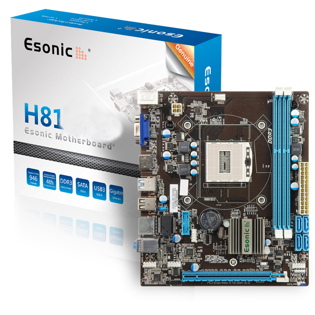 Esonic Motherboard H81 Chipset LGA 1150 Support M.2 4th Gen Pentium Core I7/I5 MINI ITX 17*17 Mainboard