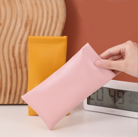 Sac de rangement pour lunettes rectangulaires, résistant à la pression, portable, lunettes de soleil, fermeture automatique, clip élastique, boîte de rangement, sac de rangement pour lunettes