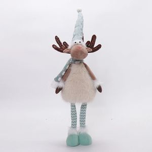 Figurine de cerf en fourrure douce et festive avec lumières LED, 61 cm, décoration de table pour fêtes de Noël en intérieur - Product Image 2