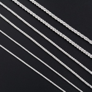 Chaîne de cheville en acier inoxydable plaqué argent motif choux-fleurs, collier, accessoires de bijoux de haute qualité pour femme, cadeau - Product Image 5