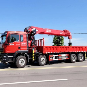Nouvelle <span class=keywords><strong>grue</strong></span> à flèche télescopique HOWO 8x4 de 20 tonnes, hauteur de levage de 23,2 m, plateau de chargement de 8,5 m, à vendre - Product Image 3
