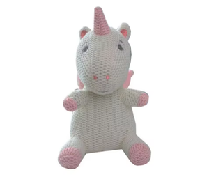 Peluche en tricot pour bébé, jouet en peluche, licorne, <span class=keywords><strong>dinosaure</strong></span>, lapin, ours, éléphant, poney, jouet en peluche pour bébé - Product Image 4