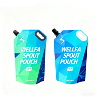 Pochette à bec de liquide en plastique de qualité alimentaire personnalisée avec bec latéral pour sushi, chewing-gum, condiments-emballage étanche à l'humidité