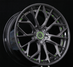 5x112 5x114.3 jantes forgées en fibre de carbone roue en alliage forgé 2 pièces 18 19 20 21 22 pouces jante de roue à vaisselle profonde - Product Image 3