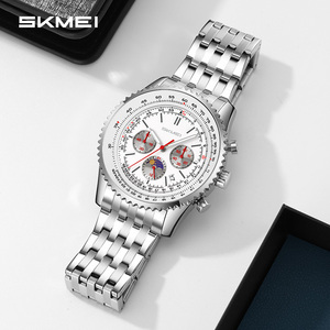 Đồng hồ đeo tay nam Skmei 9348 tự động hiển thị ngày, kim dạ quang, dây thép, thời trang, chống nước, máy quartz. - Product Image 4