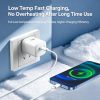 Cargador Rápido GaN Mini de 35W, USB C PD 3.0 PPS, Enchufe de Pared Ultracompacto para iPhone 16 15 14 Samsung Galaxy, Baja Temperatura