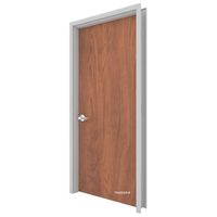 Portes en bois massif préfini pour hôtel moderne, résistantes au feu, avec persiennes, offrant une ventilation pour l'entrée de la maison, finies